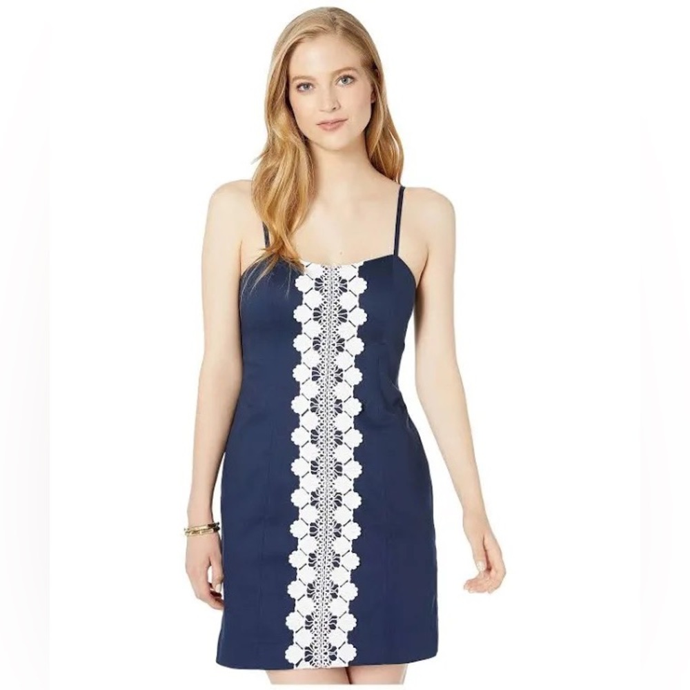 Lilly Pulitzer Dresses Shelli Stretch Dress True Navy Size 2 NWOT